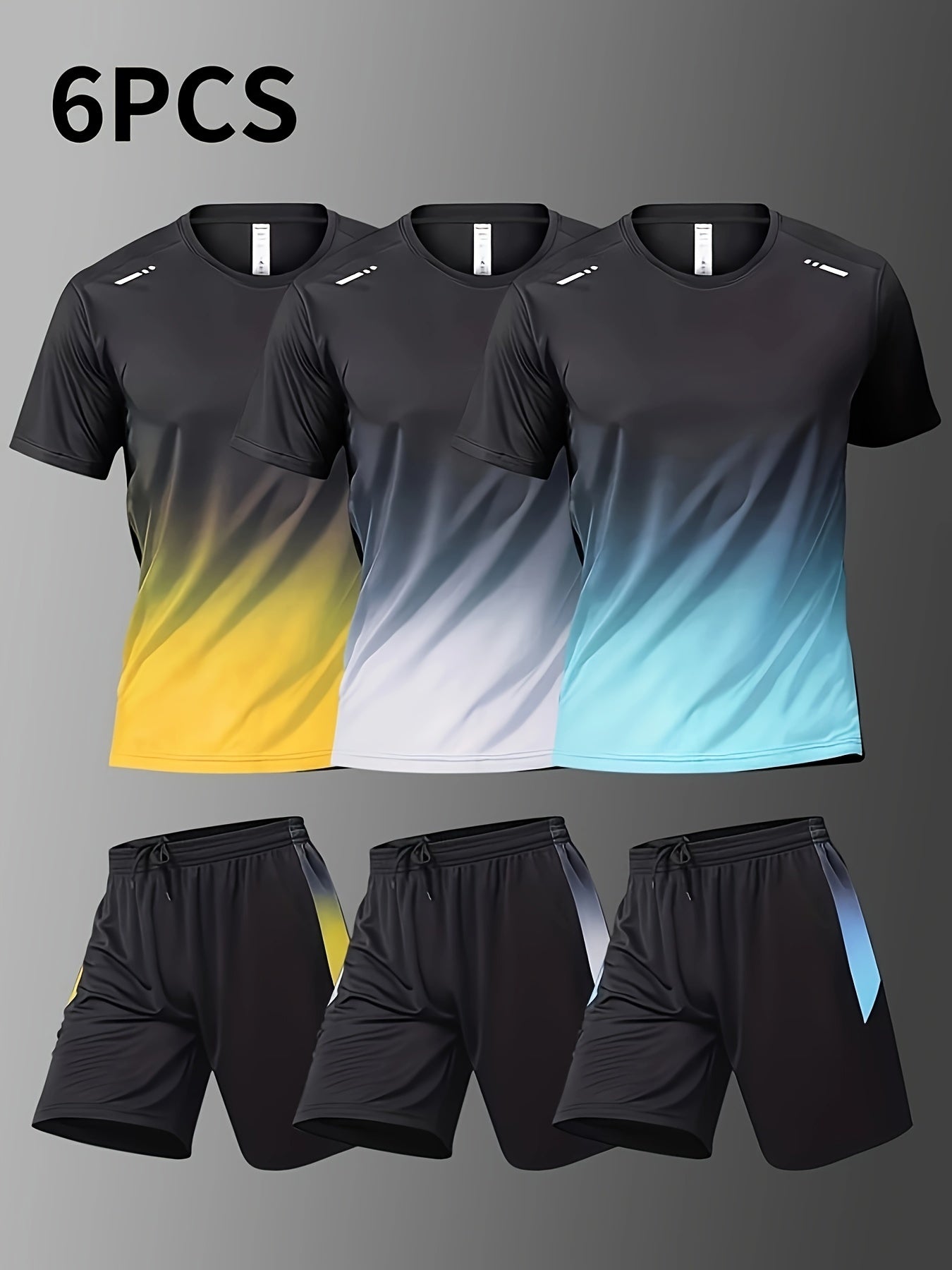 Three-piece combo men's running set