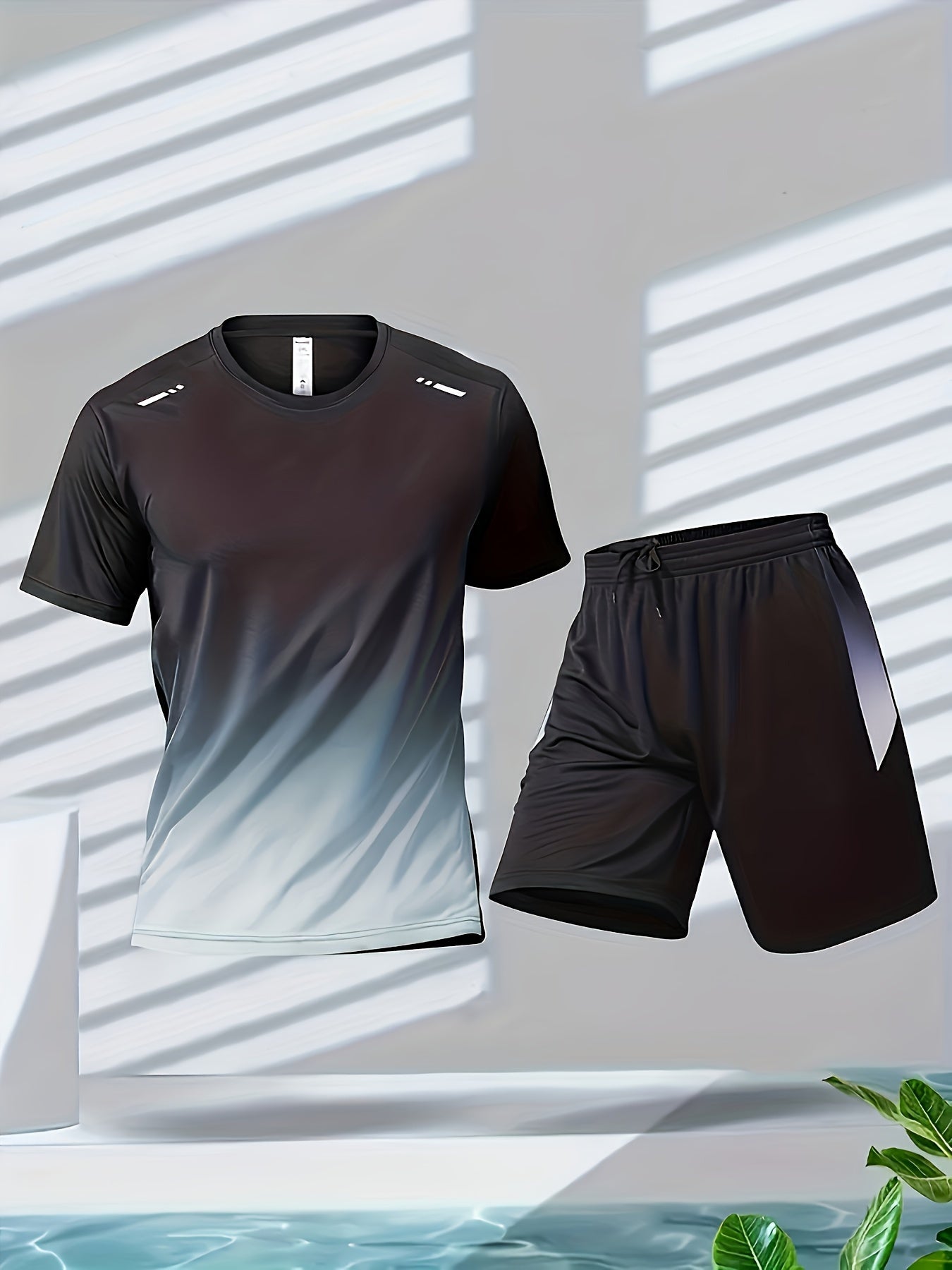 Three-piece combo men's running set