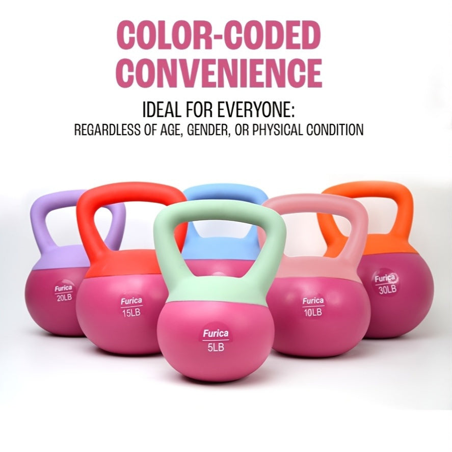 Home Fitness Rose Red Kettle Bell Set