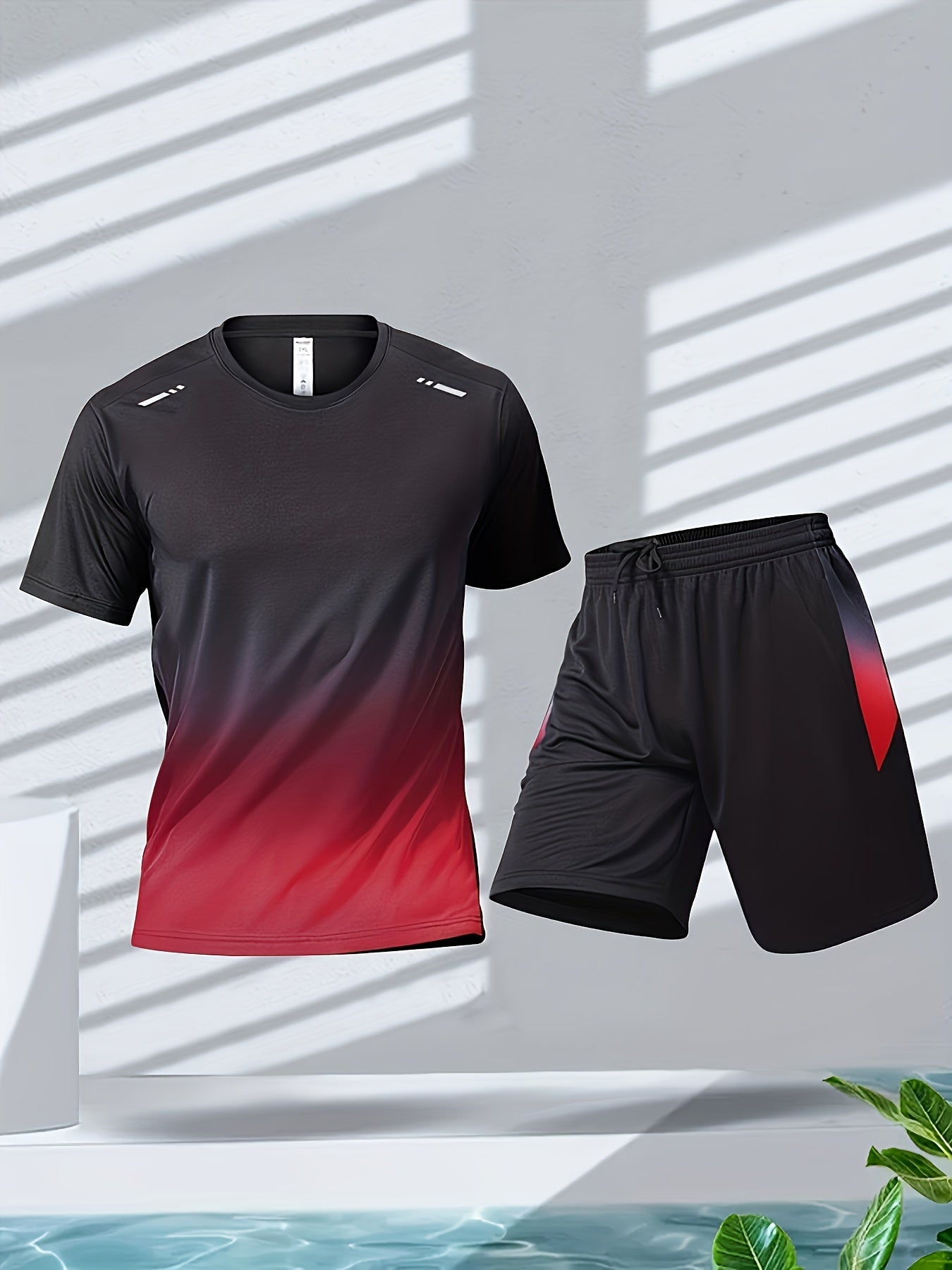 Three-piece combo men's running set