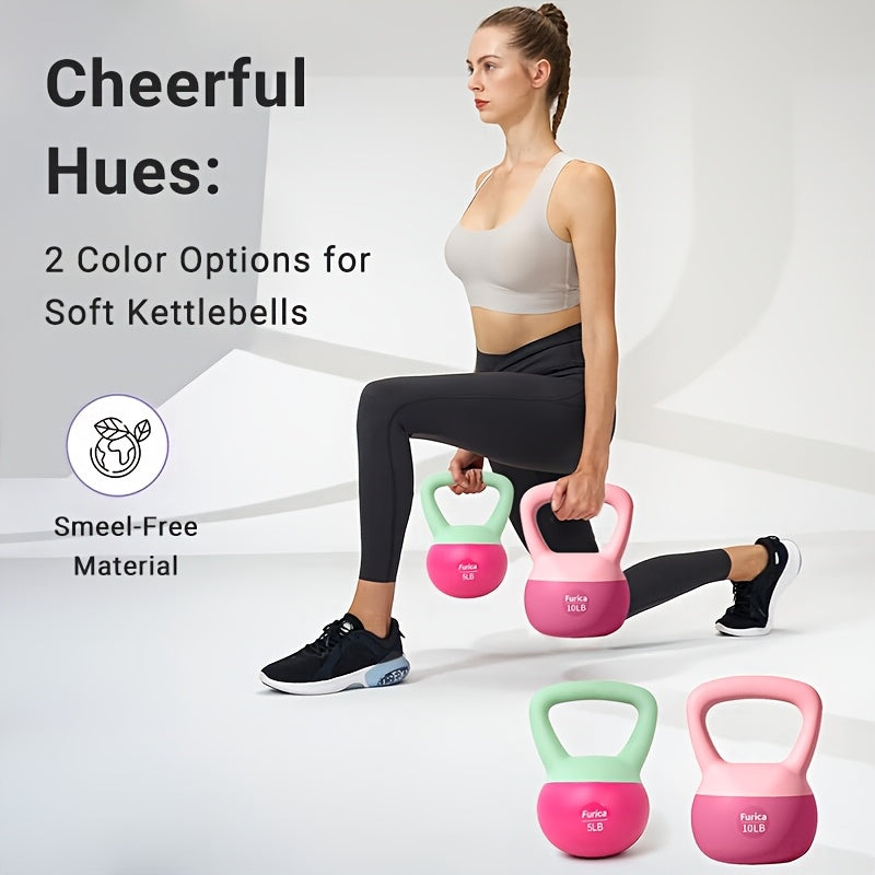 Home Fitness Rose Red Kettle Bell Set