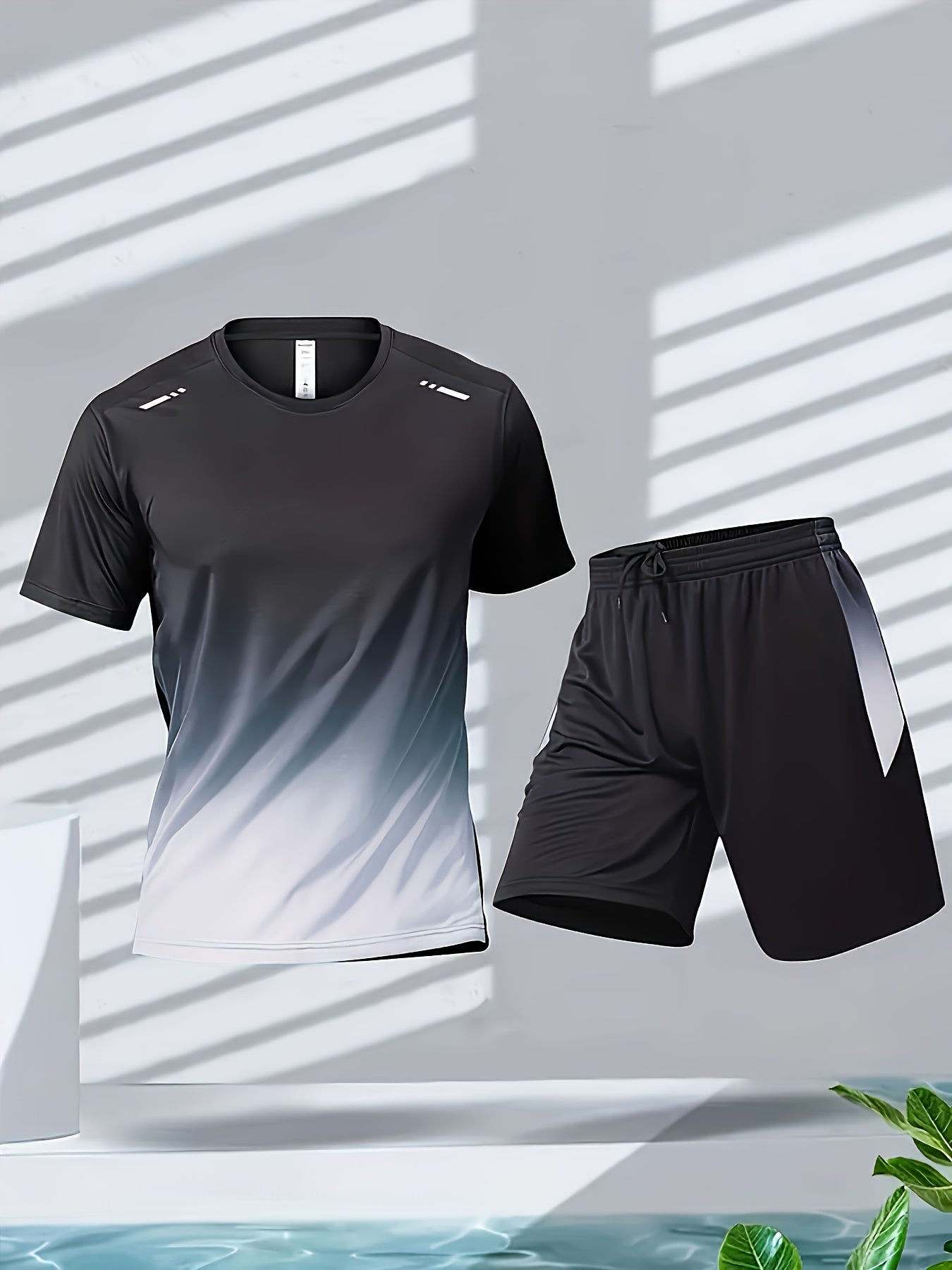 Three-piece combo men's running set