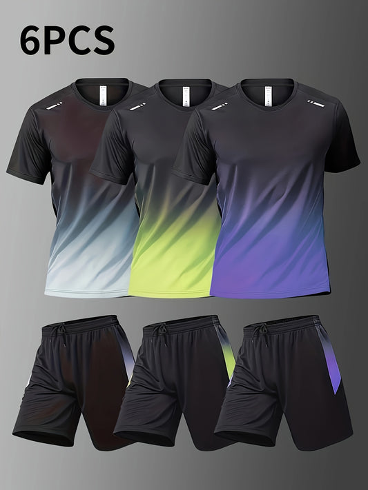 Three-piece combo men's running set